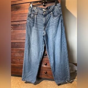 Levi’s BAGGY DAD LINEN+ DENIM Lt weight in Heavy Check - Sz 32x30